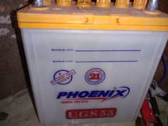 Phoenix 55 Battery 10 month warranty with 20 A charjar