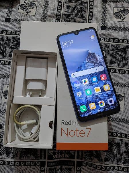 Xiaomi redmi note 7 4gb 64gb, good condition, new battery complete set 0