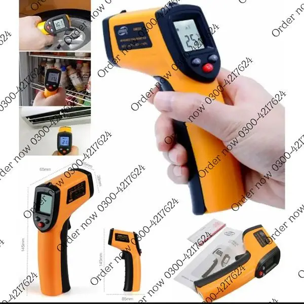 1600 degree LCD Digital Display Infrared Thermometer incubator Non-con — photo 2