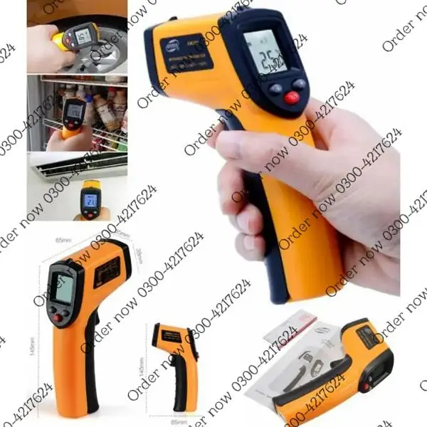 1600 degree LCD Digital Display Infrared Thermometer incubator Non-con — photo 6