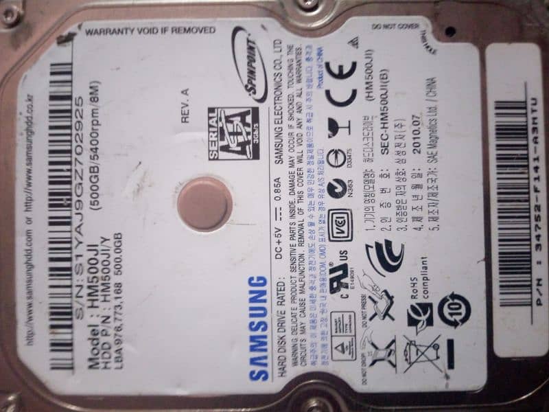 Laptop Hard drive 500Gb 1