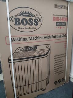 Boss washing machine with dryer. not opened.