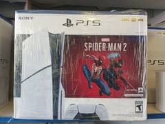 ps5 slim us disk edition with spider man voucher at Sunny video store