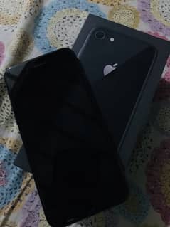 I phone 8 64 gb pTA approved condition 10:9.5 complete box