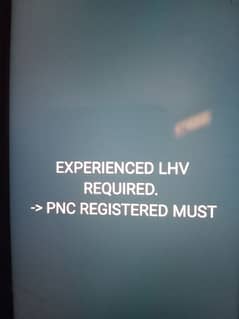 Qualified LHV required PNC Registered must