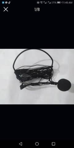 head gear mic long wire