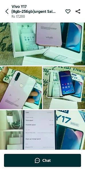 A Vivo Mobile phone Y17  8 GB /  256 GB. 7