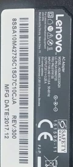 Lenovo AC Adapter Model : ADLX65CCGK2A