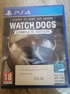 WATCH DOGS FOR PS4