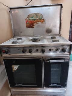 5 Stoves with 2 door Oven.