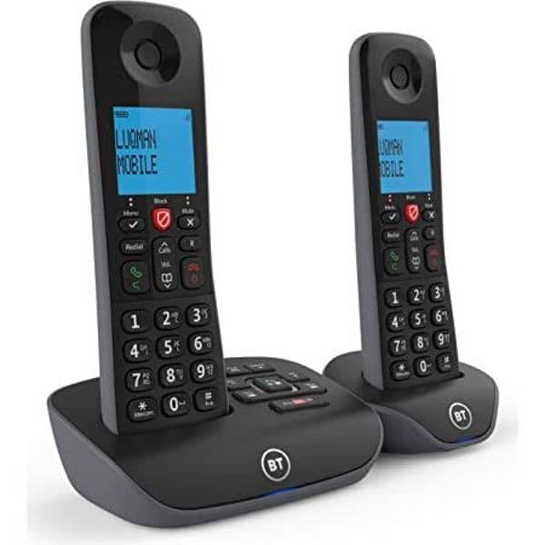 Cordless Twin Handset Panasonic landline phone with intercom phone set 1