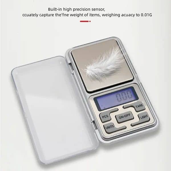 DIGITAL POCKET KITCHEN WEIGHT SCALE 0.01G TO 200G, (BRAND NEW) 8