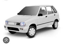 Mehran car available for monthly basis thakia ya indrive plz contact