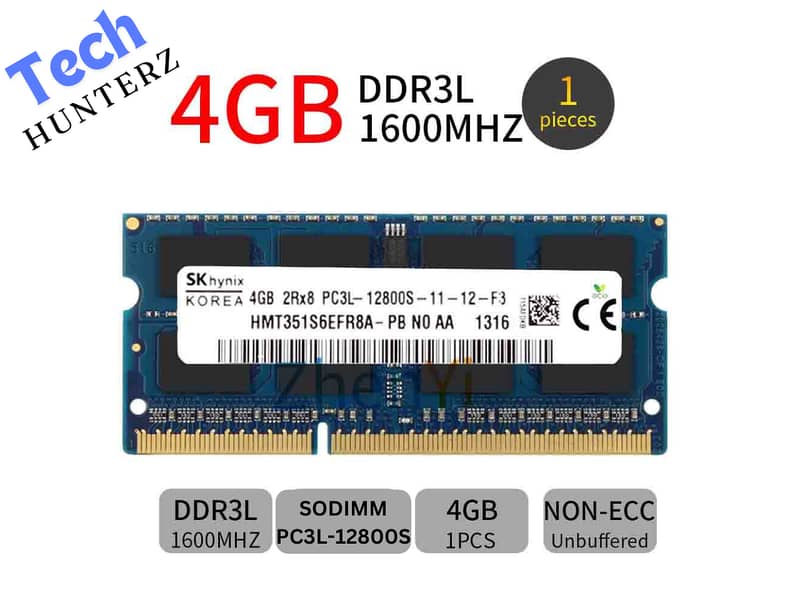 4GB DDR3 Ram For Laptop 1600Mhz Imported Ram 0