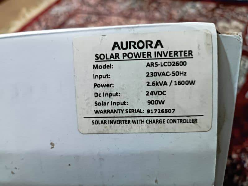 2.6kva Solar Inverter 1600w 2