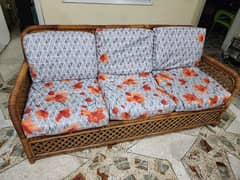 Cane Sofa 5 seater with Table