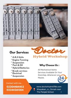 Hybrid Battery ,ABS repairing center aqua, prius, vezel
