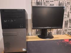 optiplex gaming computer with amd 7570 Graphics Card + 75hz Monitor
