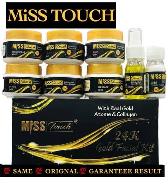 miss touch 24k gold facial kit 100% Result 1