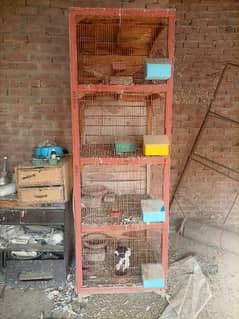 4 portion Heavy Wooden cage