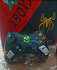 Xbox 360 with 2 controllers laminated