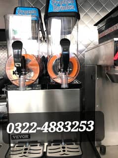 Slush machine Breading tabal Pizza Perp tabal With Cooking Fryar Grill