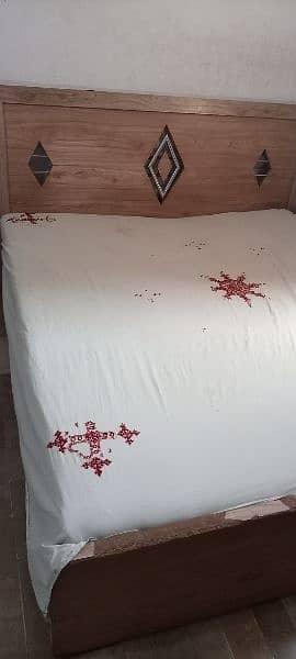 double bed wood bed 1