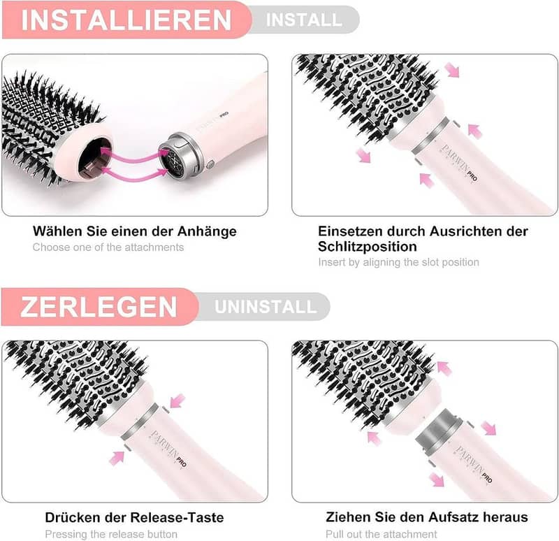 Professional Hair Dryer Brush Set for beauty polar 1