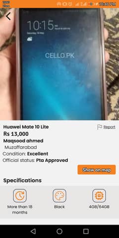 Huawei matev10lite for sale