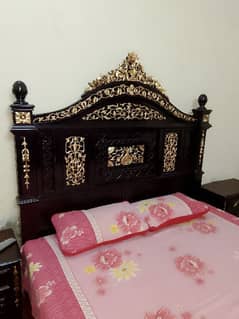 new wooden bed set