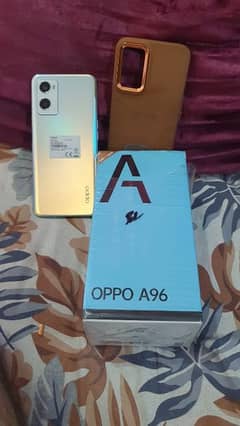 OPPO A96 8/128 10/10 MOBILE WITH IMEI MATCH BOX AUR ORIGNEL CHARGER