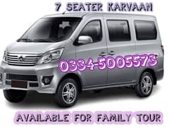 7 Seater Karvaan available for tour