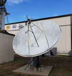 Dish Antenna us available with receiver in good condition.