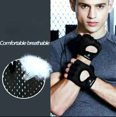 All-Season Gym Gloves - Pure Leather Grip & Breathable Cotton Back