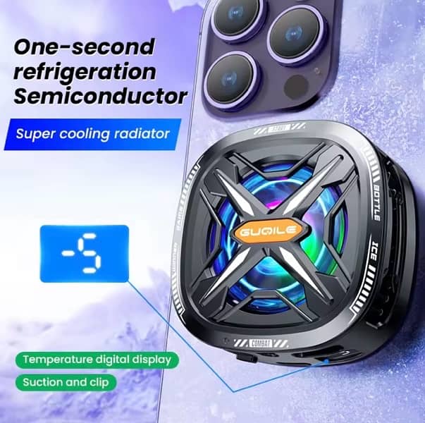 Cooling Fan for IOS Android Tablets Universal PUBG Game Cooler 3