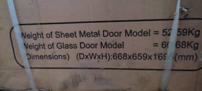 haier refrigerator Glass door