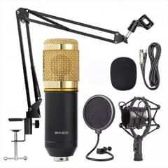 BM800 Condenser Microphone Kit With V8 Sound Card & Phantom Power 48v