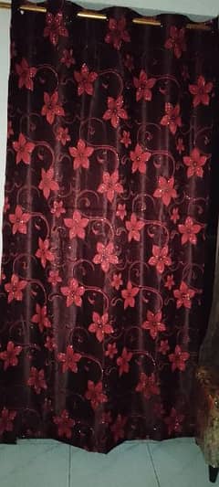 New curtains not used red color