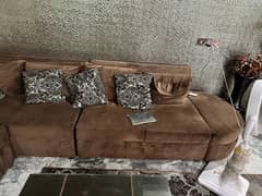 L shape sofa set 0