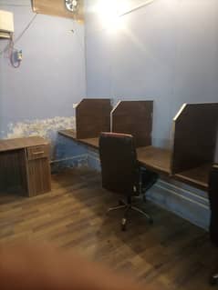 1400 square feet commercial basement for rent fully furnish for call center software house hot location