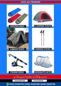 Fishing rod/raincoats/Camping tents and sleeping bags available 03129