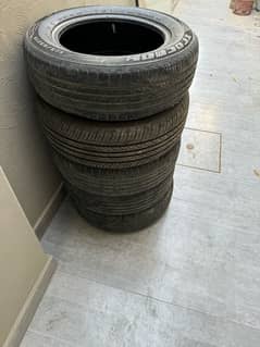 Five radial tyres