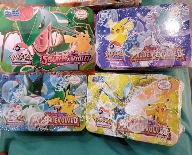 POKEMON CARDS TIN BOX (42 CARDS) ORIGNAL QUALITY 1