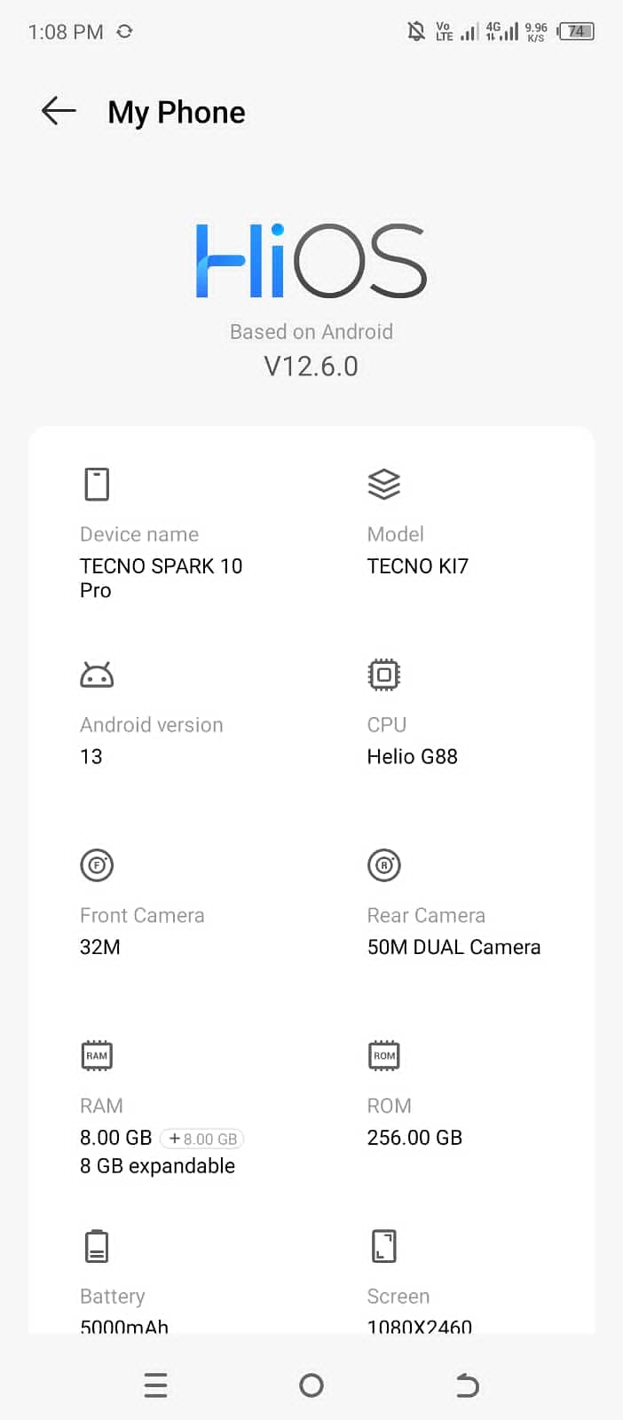 Tecno Spark 10 pro 5