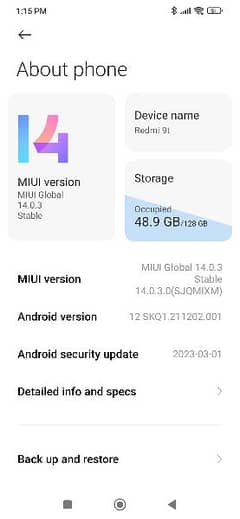 Redmi 9T 4/128gb box is available best battery timing