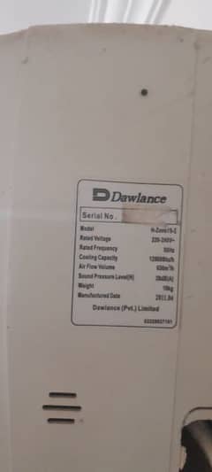 dawlance ac in good condition it's energy control model and super cool