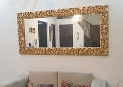 Large Wall Mirror with Carved design