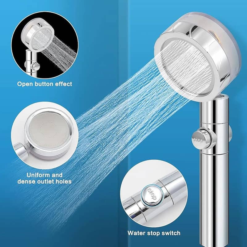 Shower Head High Pressure Water Saving With pack of filters 2