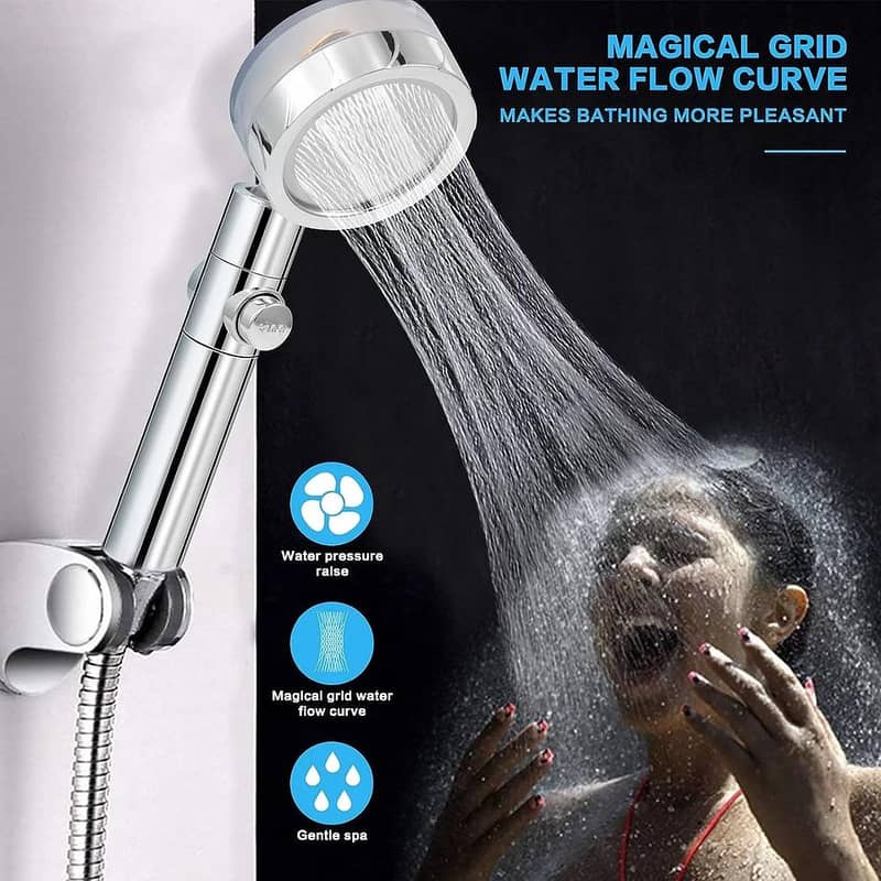 Shower Head High Pressure Water Saving With pack of filters 4