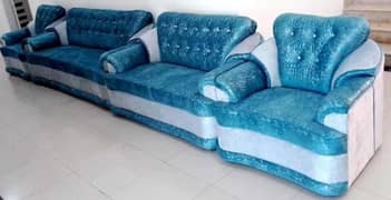 New 7 Seater SOFA SET wth CUSHIONS "Original Turkish Jacquard Fabric"